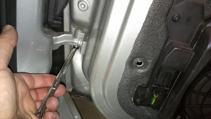 Porsche Boxster - Removing Hing Lock Bolt