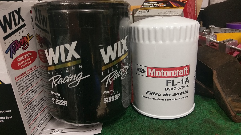 Wix Racing Filter vs Motorcraft