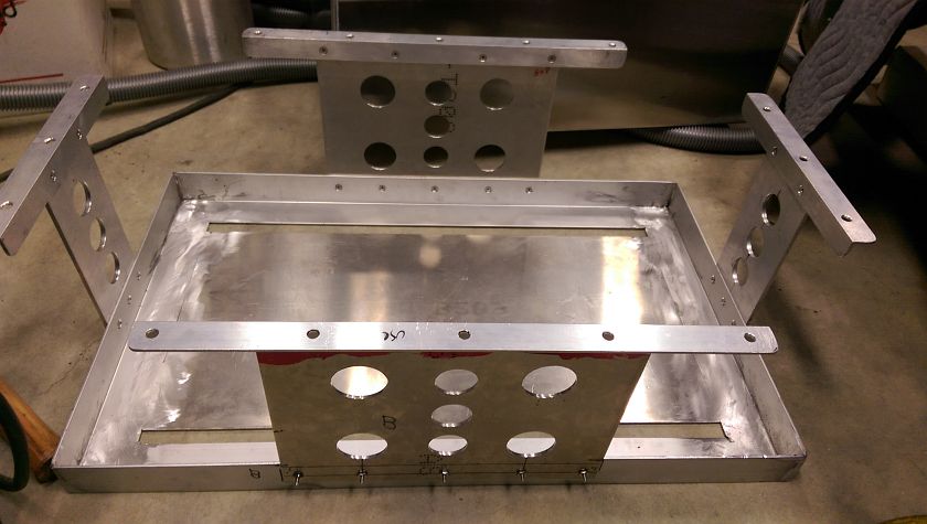 Aluminum Fuel Cell Mount Completed