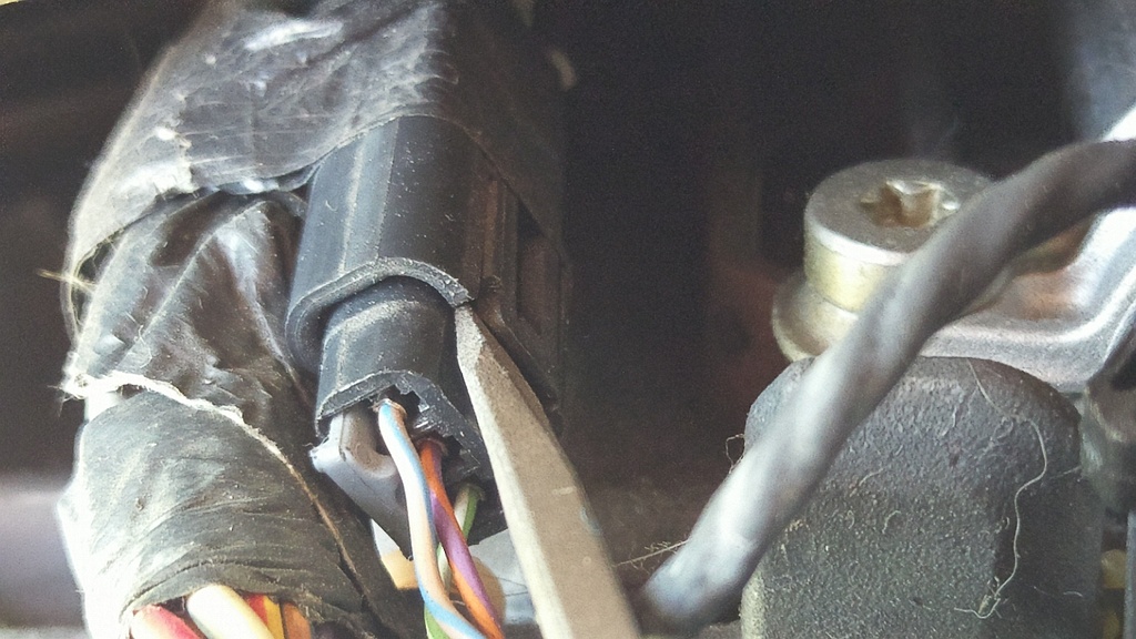 Removing Shift Lever Harness Plug