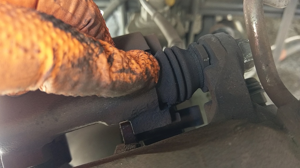 Inspect Caliper Pin Boots