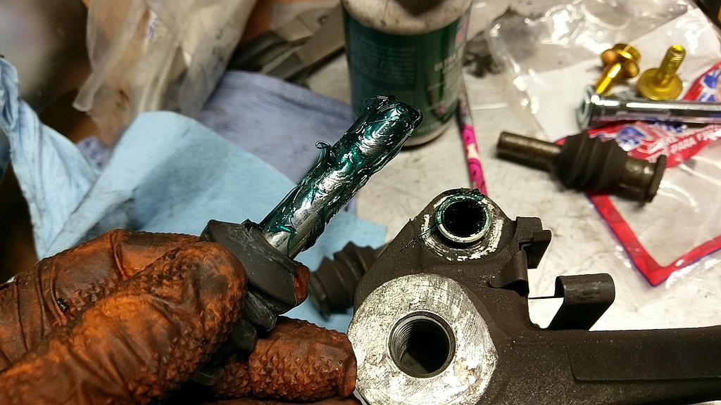 Lubed Caliper Slide Pin