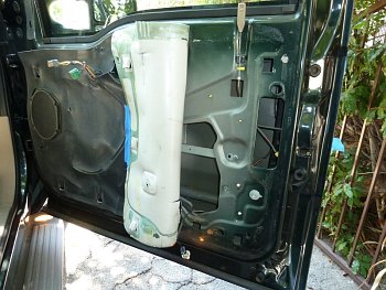 Use Blue Tape to Hold Back Water Shield