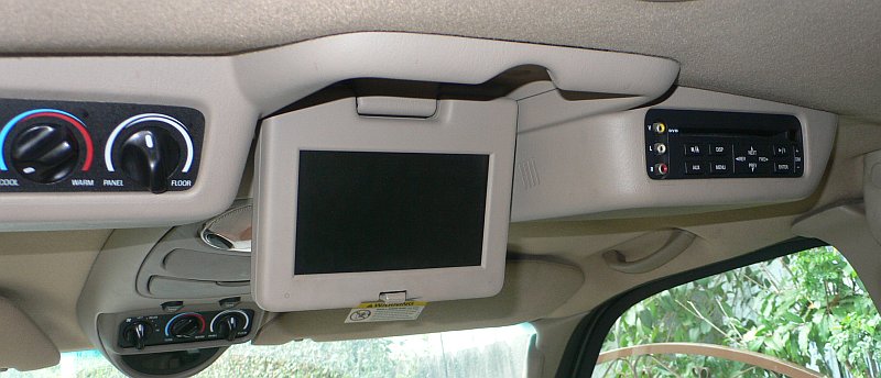 Ford Excursion DVD Overhead Console