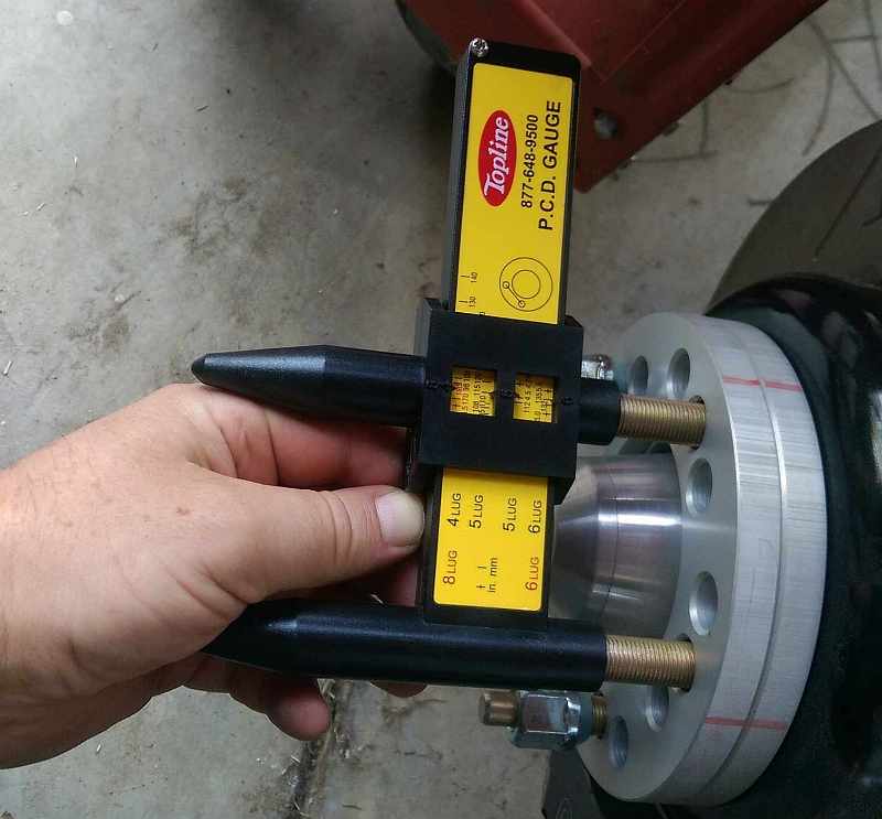 Measurement Cup Wheel Rim Gauge Car Bolt Pattern Sliding Measuring Tool Pcd  Ruler For 4 5 6 8 Lug