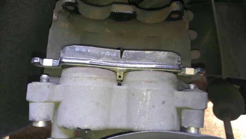 Pad Installed In Caliper